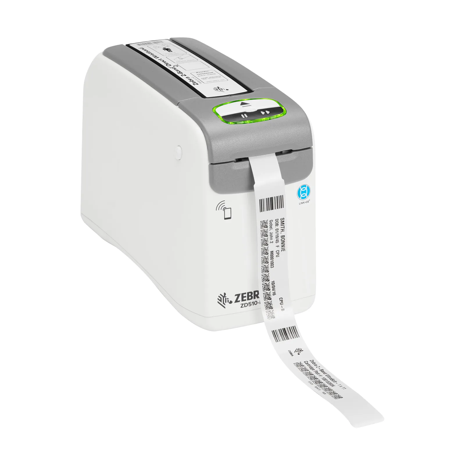 Stampante Zebra ZD510 - vista tre quarti col frontale verso destra