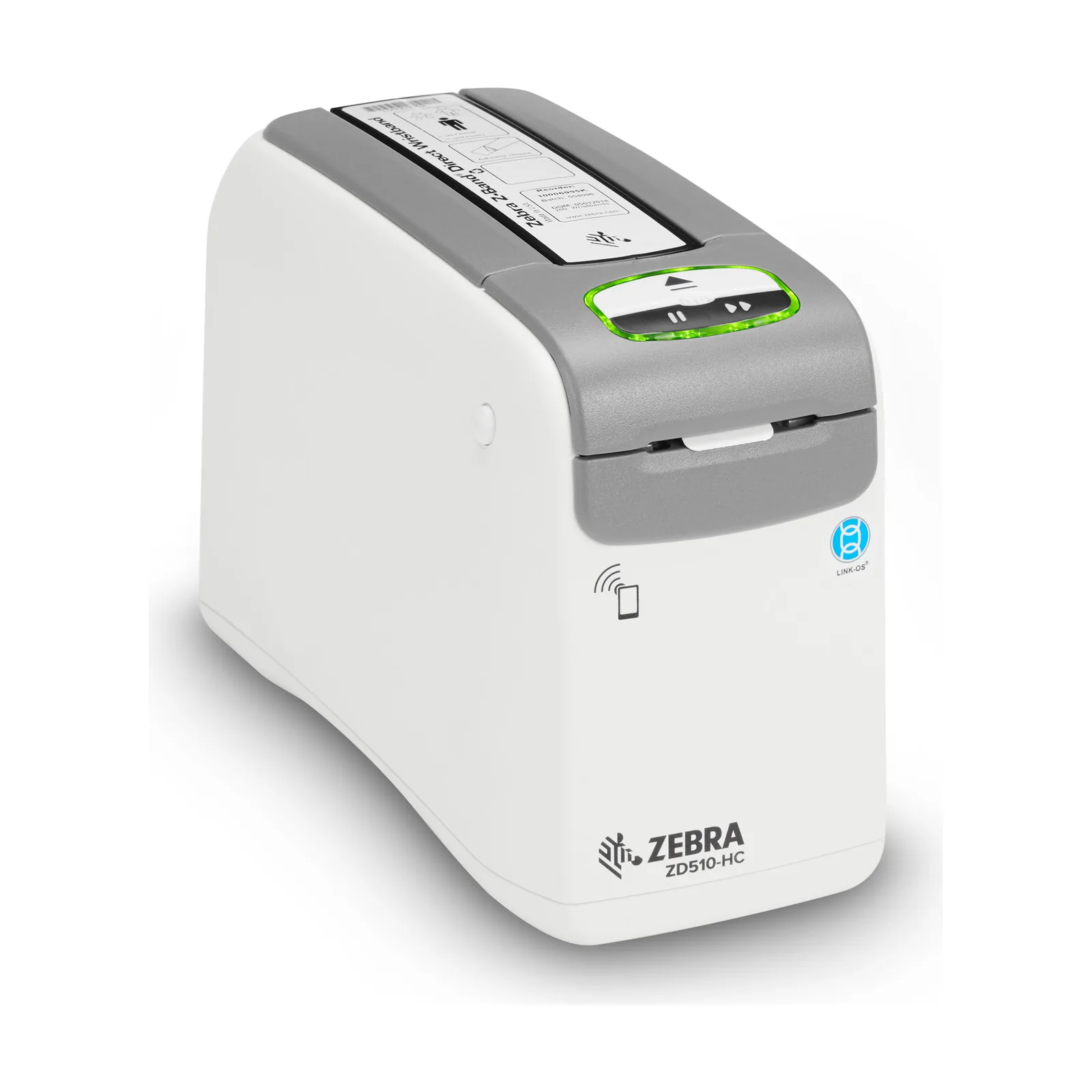 Stampante Zebra ZD510 - vista tre quarti dal lato opposto (frontale ve