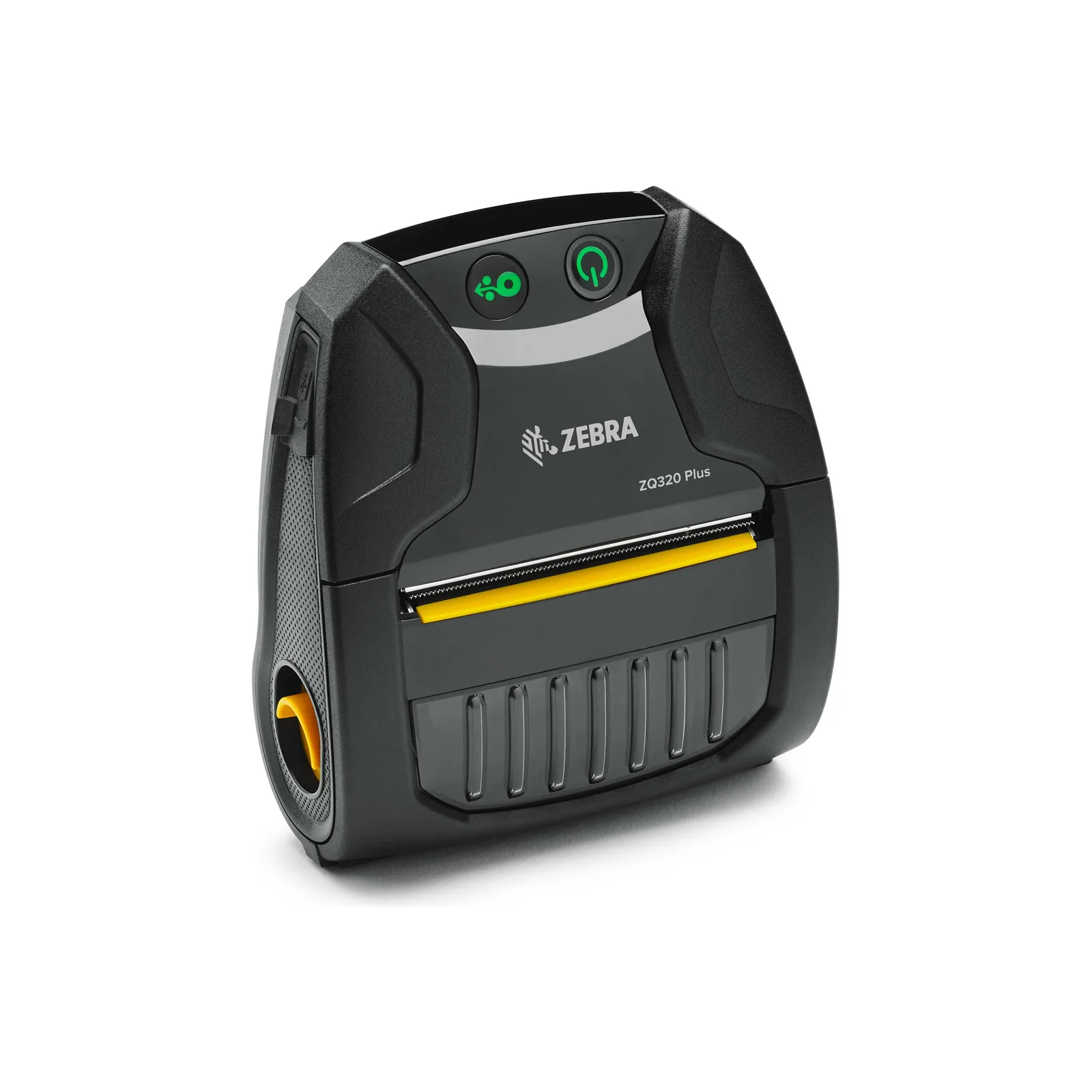 Stampante Zebra ZQ300 Plus - vista fronte-destra, ZQ320 Plus Outdoor