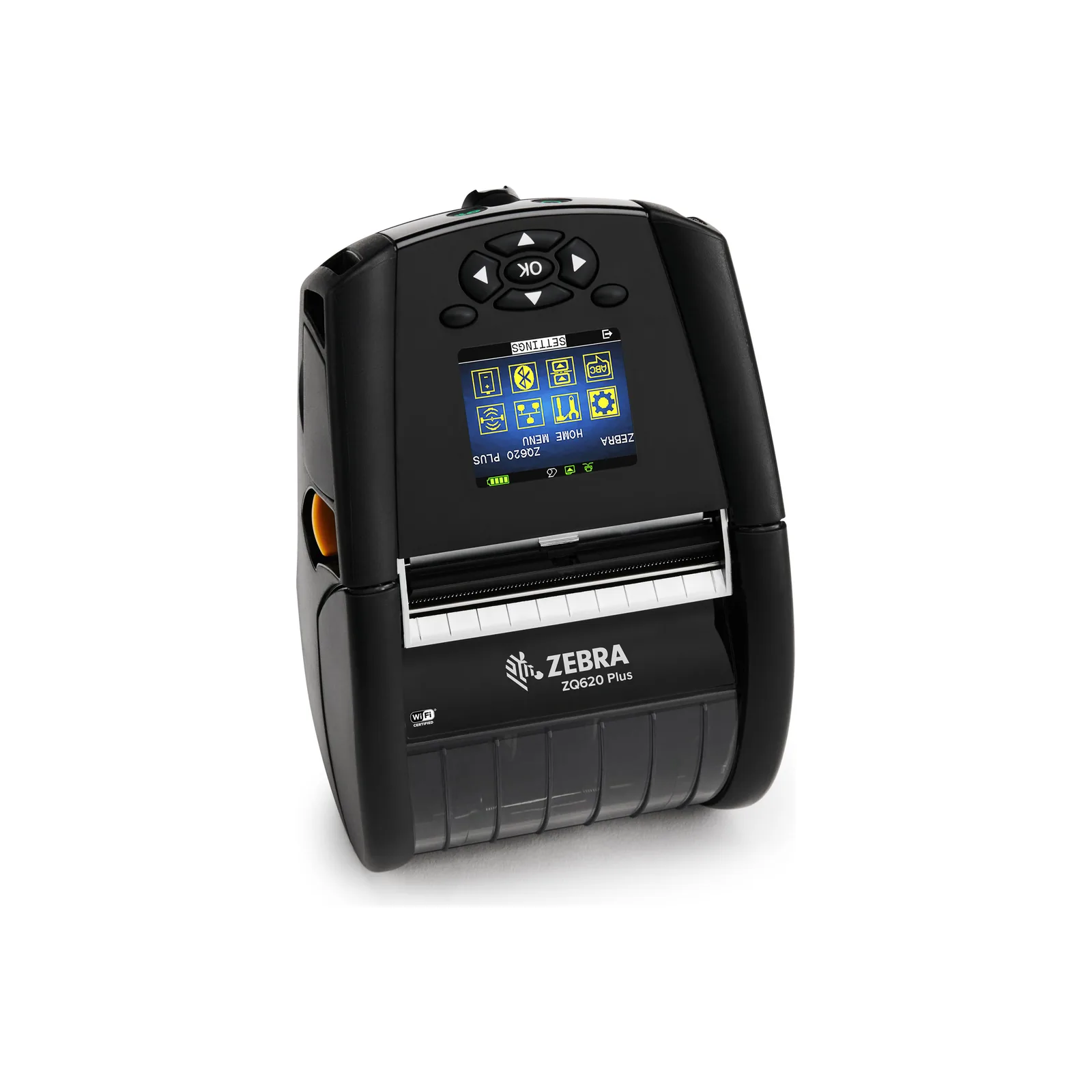 Stampante Zebra ZQ600 Plus - vista fronte (da destra)