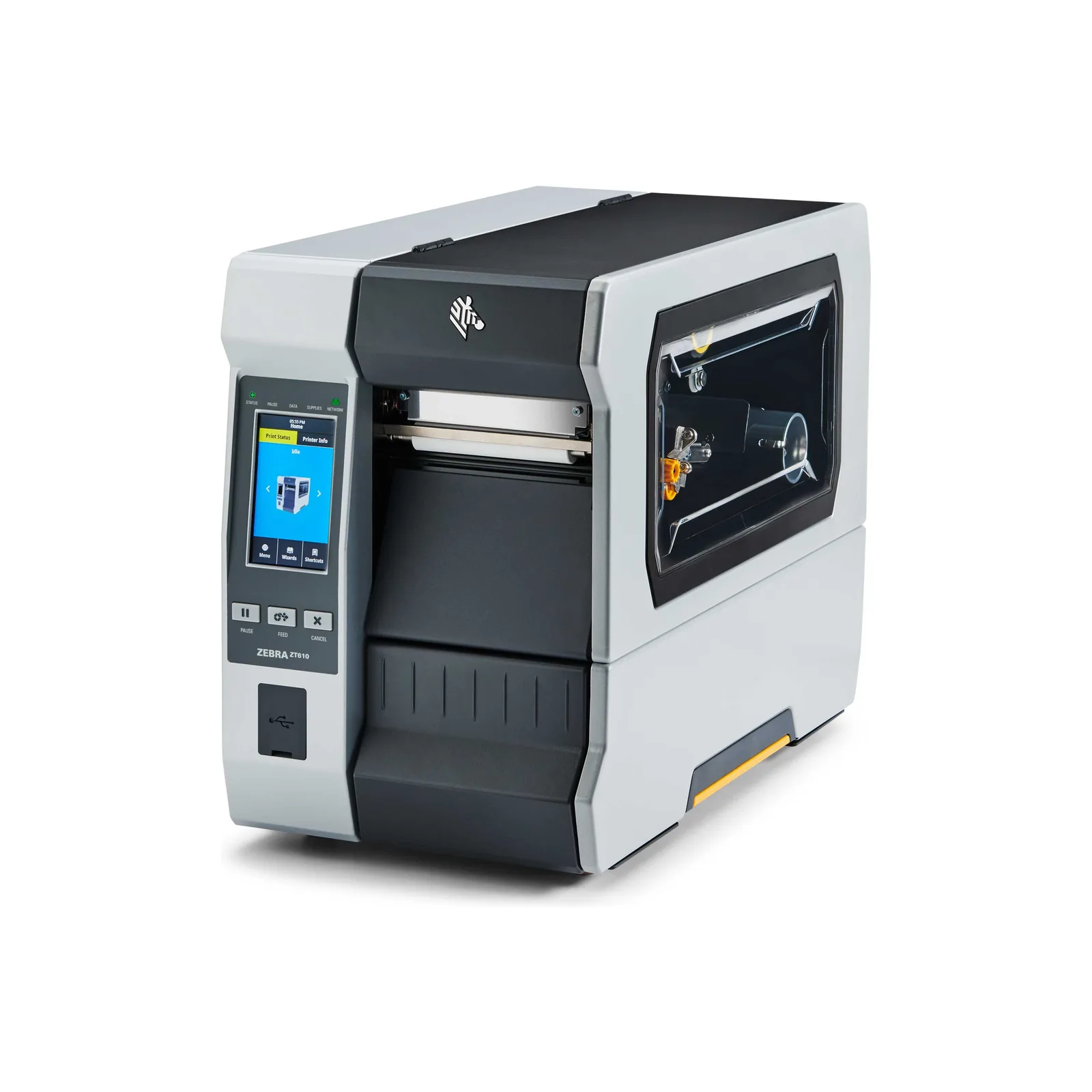 Stampante Zebra ZT610 - vista tre quarti da sinistra