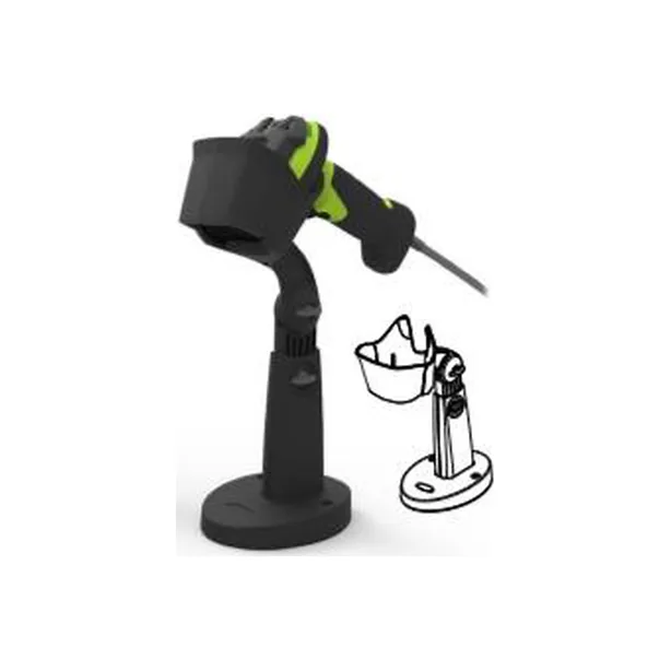 Supporto da banco regolabile Zebra nero per DS3608, DS3678, LI3608 e LI3678 (STND-AS0036-07)