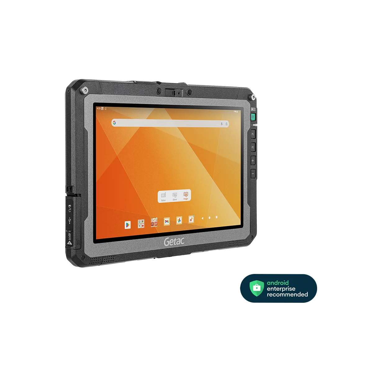 Tablet Android Getac ZX10 - vista frontale (rotazione minima)