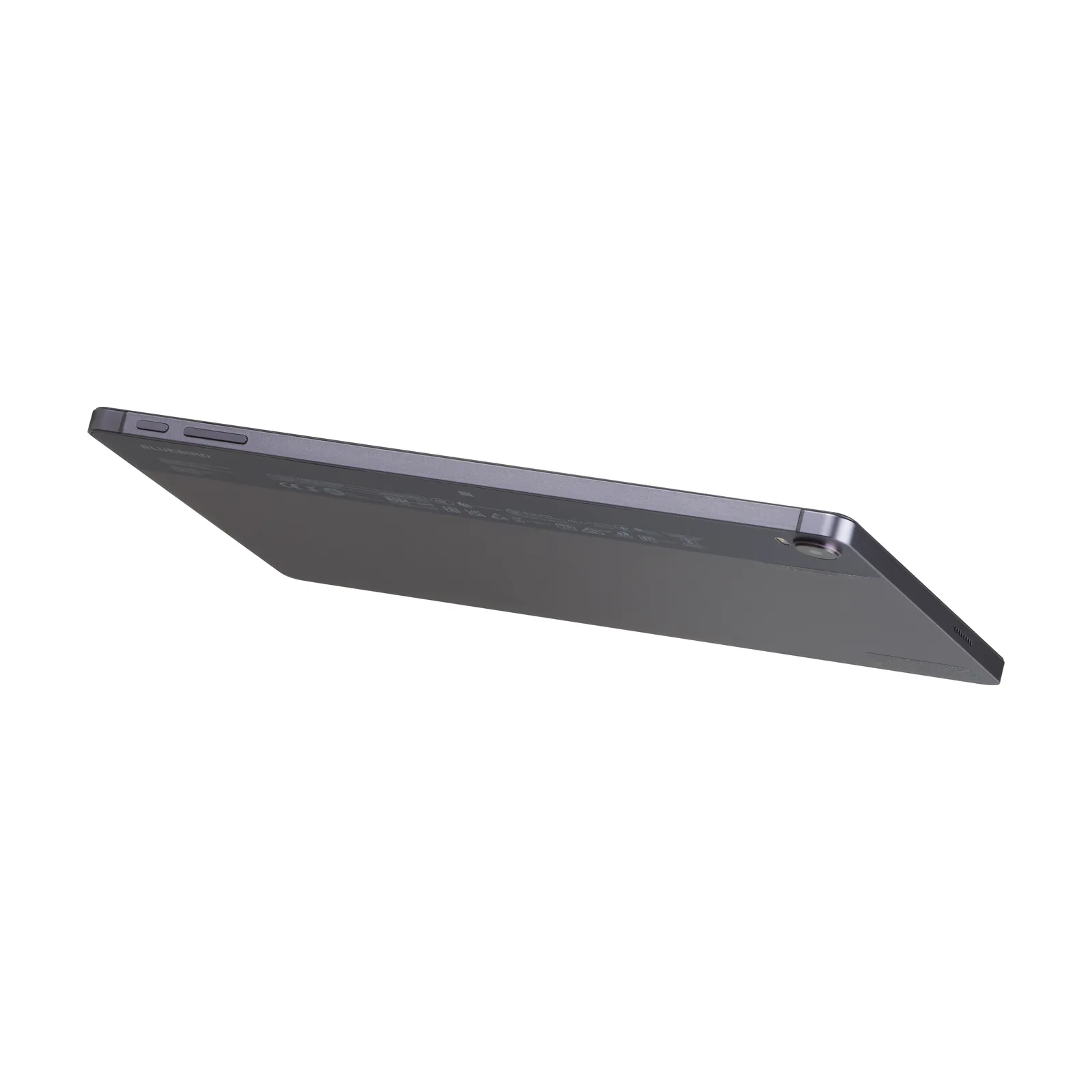 Tablet Bluebird T10 - vista retro visto dal basso, lato sinistro