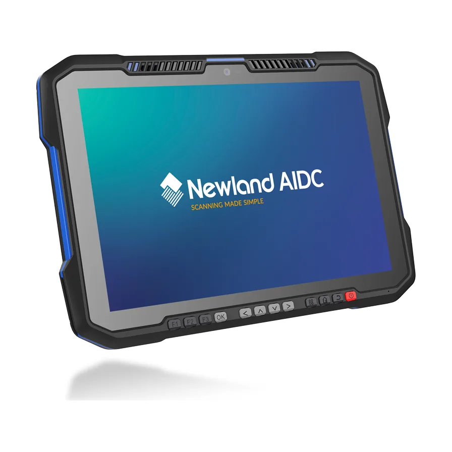 Tablet Newland NQuire 10 Trygon - vista tre quarti, nero