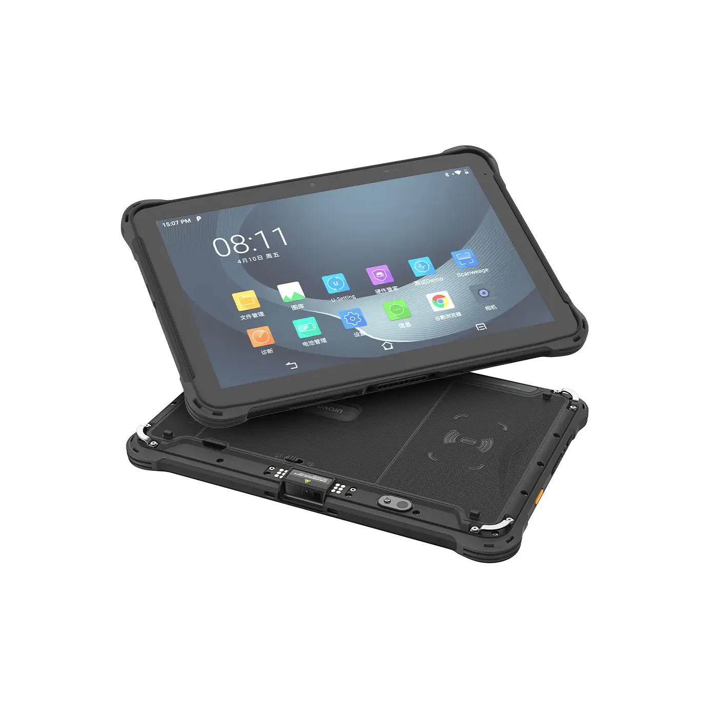 Tablet Urovo P8100P - vista fronte e retro