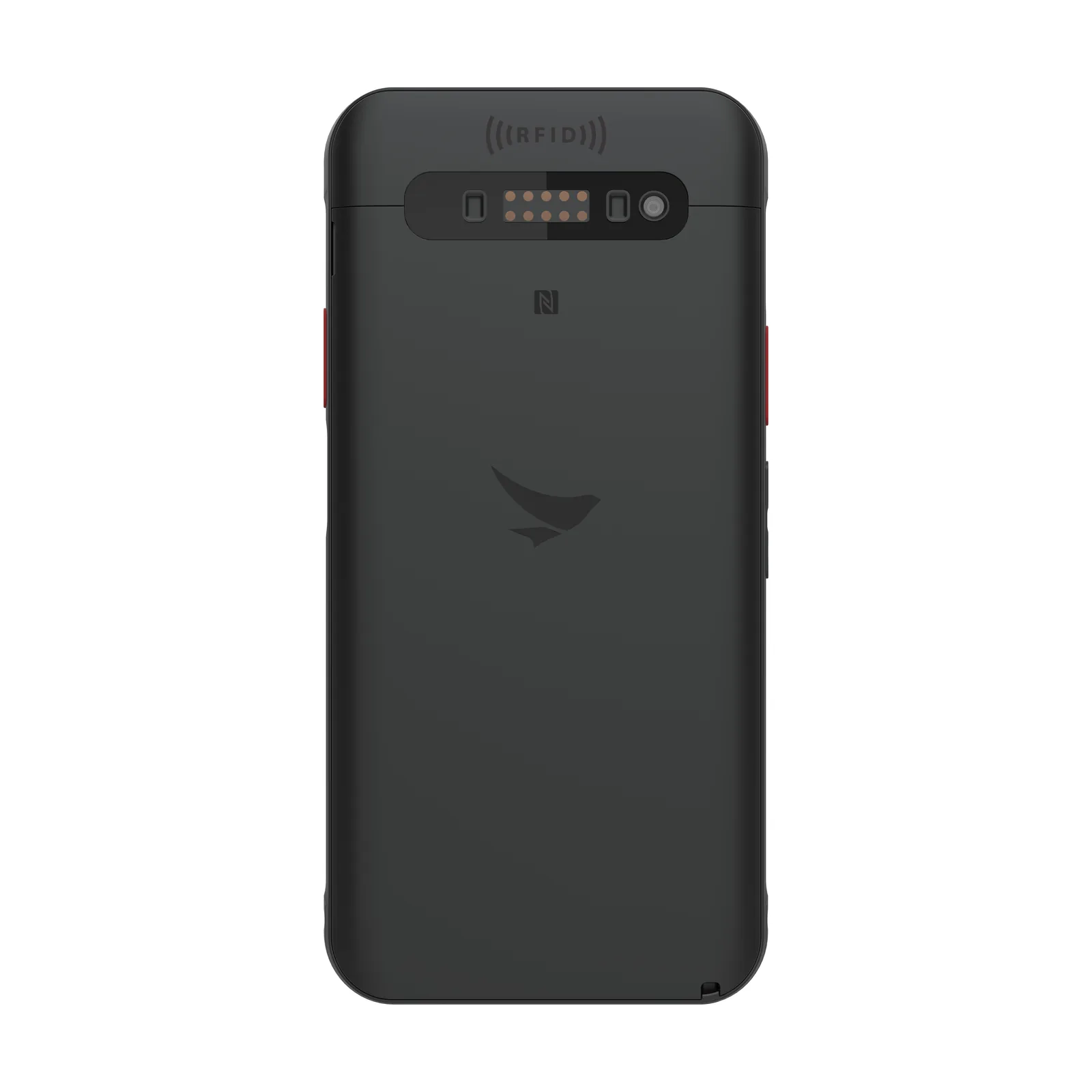 Terminale Bluebird HF550X - vista retro con marcatura RFID