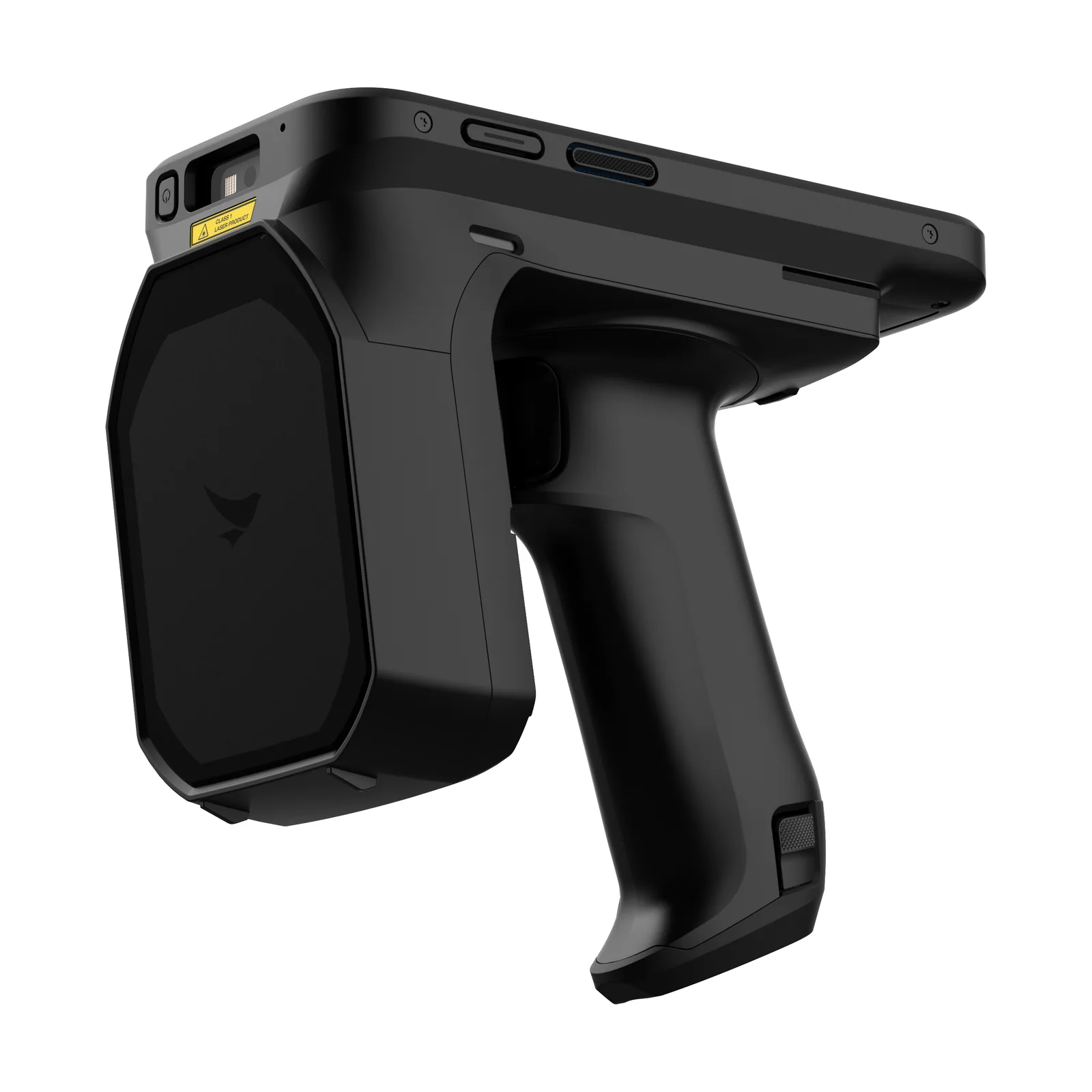 Terminale Bluebird S10 RFID - vista tre quarti dal basso, lato antenna