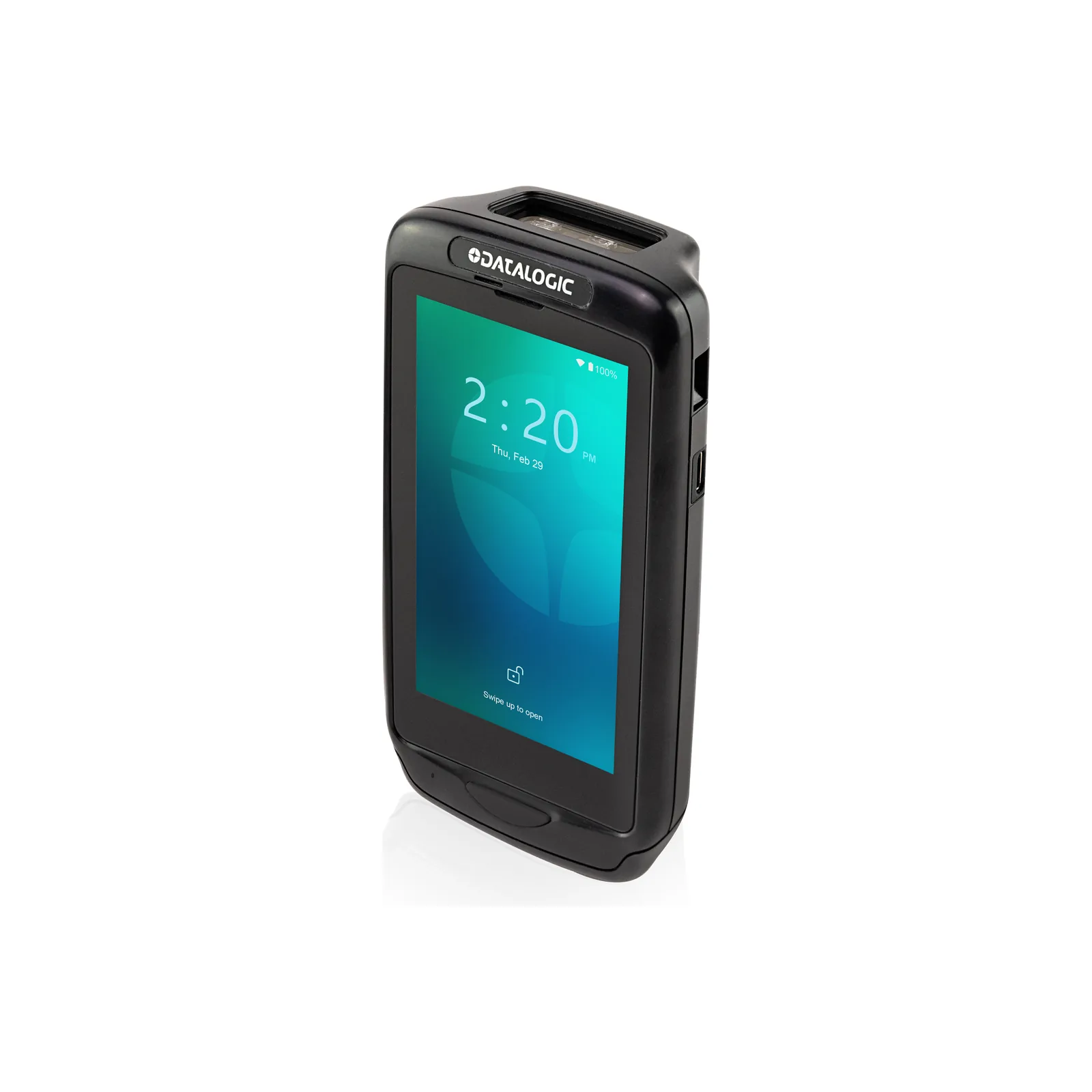 Terminale Datalogic Joya Touch 22 - vista lato sinistro, versione nera