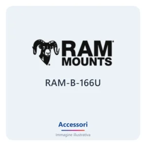 Supporto RAM a ventosa con braccio e adattatore delle basi veicolari RAM Mounts per TC53 e TC58 (RAM-B-166U) - immagine illustrativa