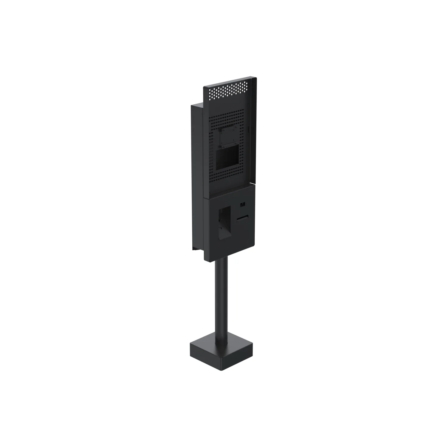 Totem self service da pavimento Ergonomic Solutions per SUNMI FLEX 3 da 27 pollici (QSRK27SUS001-02) - vista fronte