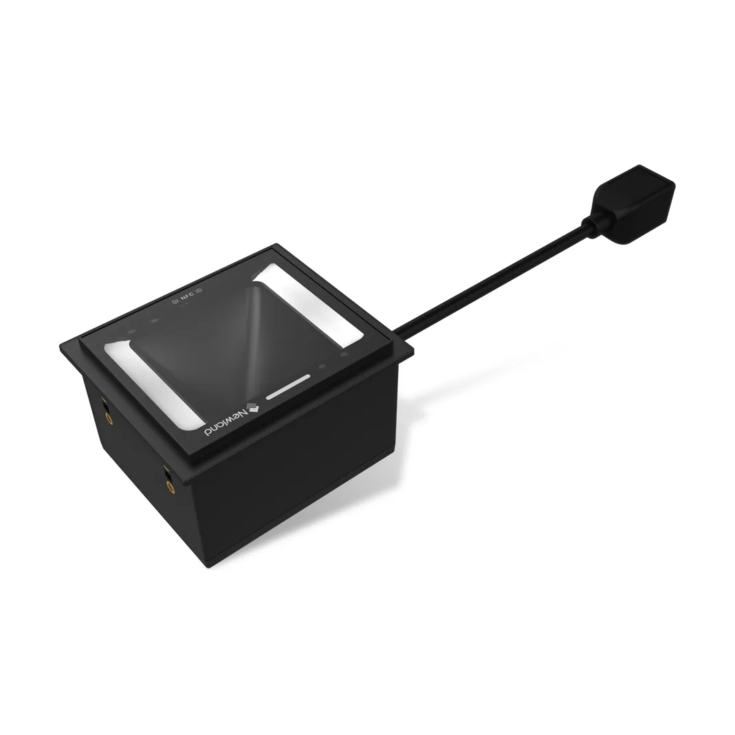 Unità Ottica NewLand FM3281 Grouper Series - vista tre quarti con cavo, versione NFC